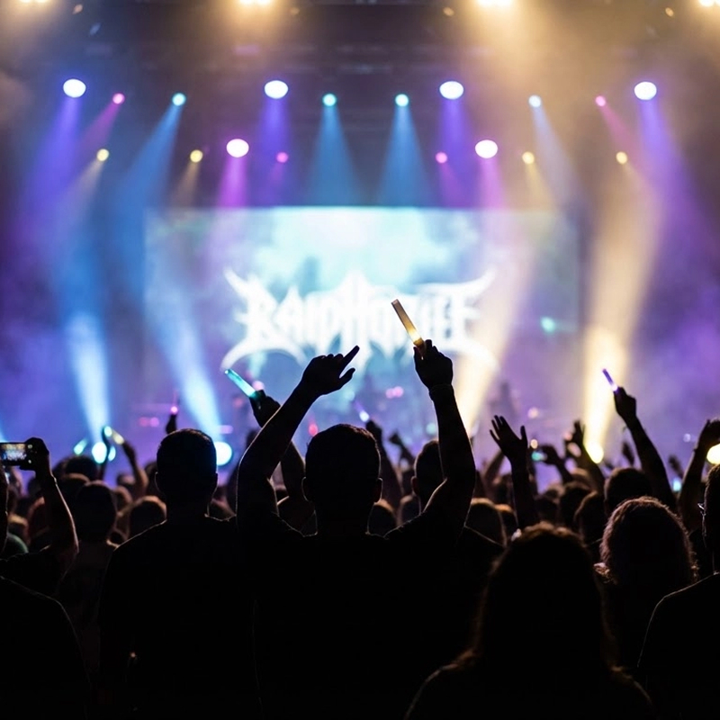 파란 하늘 아래 음악을 감상하며 눈을 감고 있는 여성